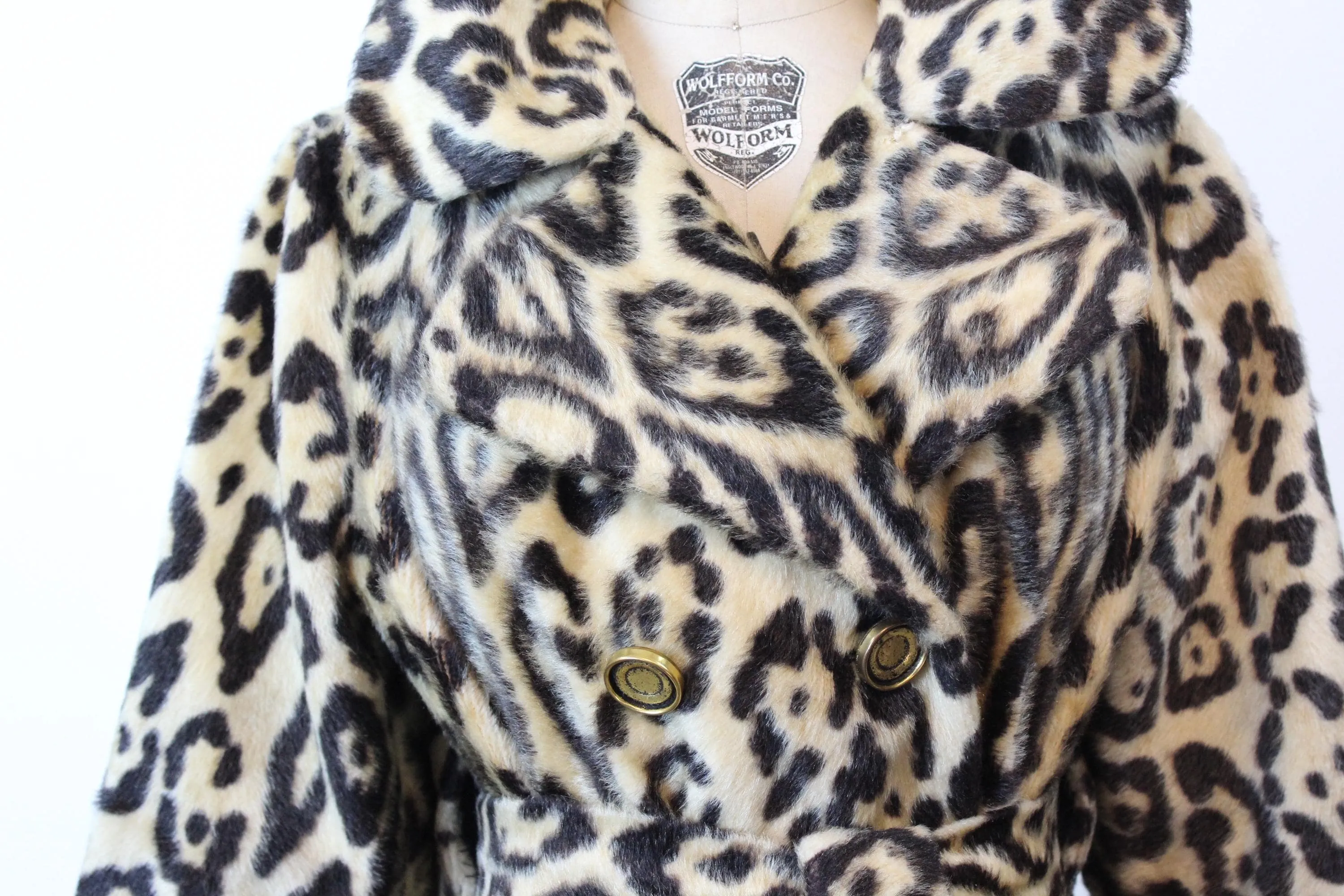 1960s 1969 documented SAFARI faux jaguar coat | new fall winter