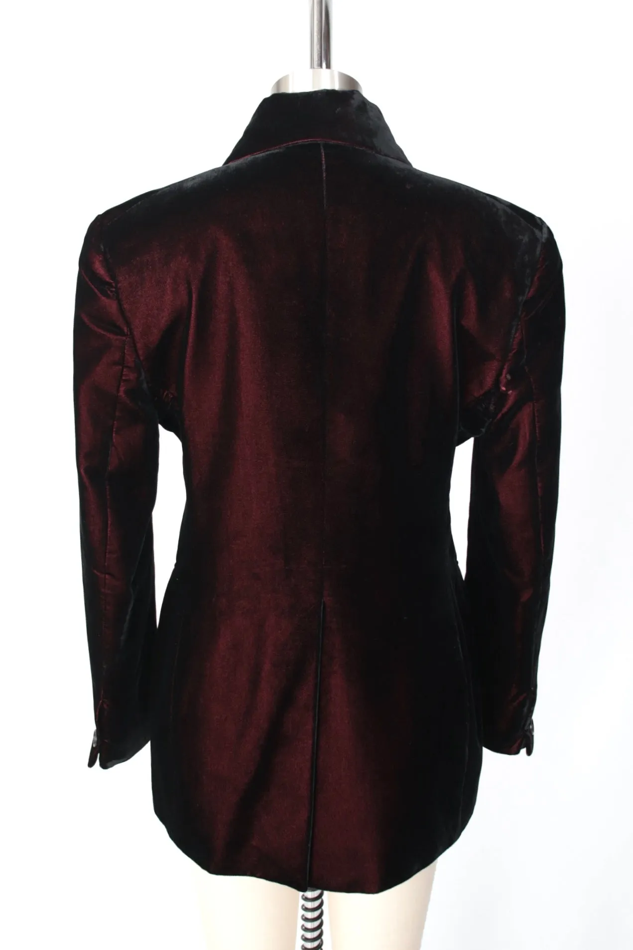 1990s Romeo Gigli Velvet Fitted Blazer