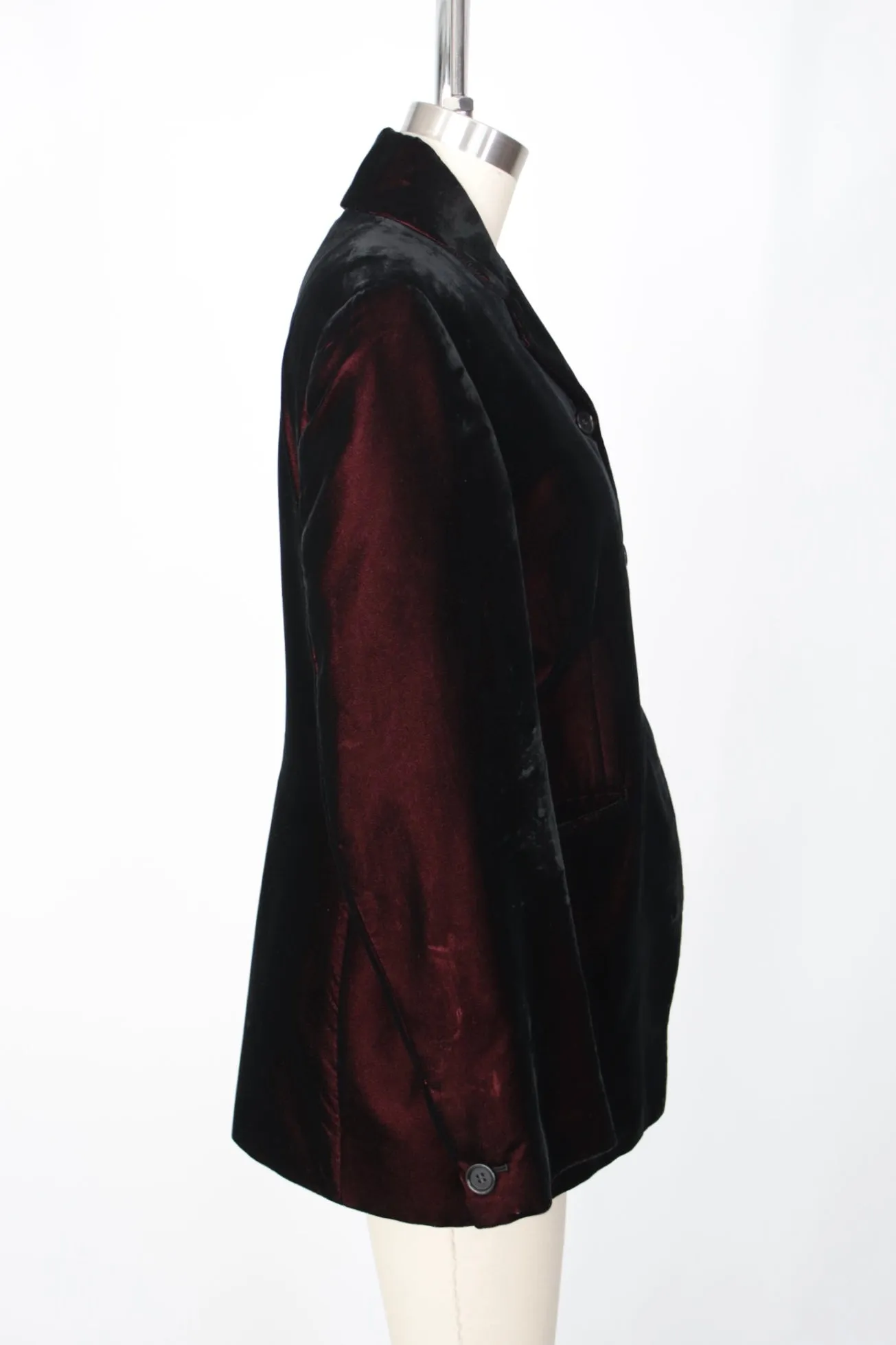 1990s Romeo Gigli Velvet Fitted Blazer