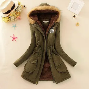 2019 New Parkas Woman Winter Coat Thicken Cotton Jacket Women's Outwear Faux Fur Coats For Women Thick Overcoat Drop Shipping