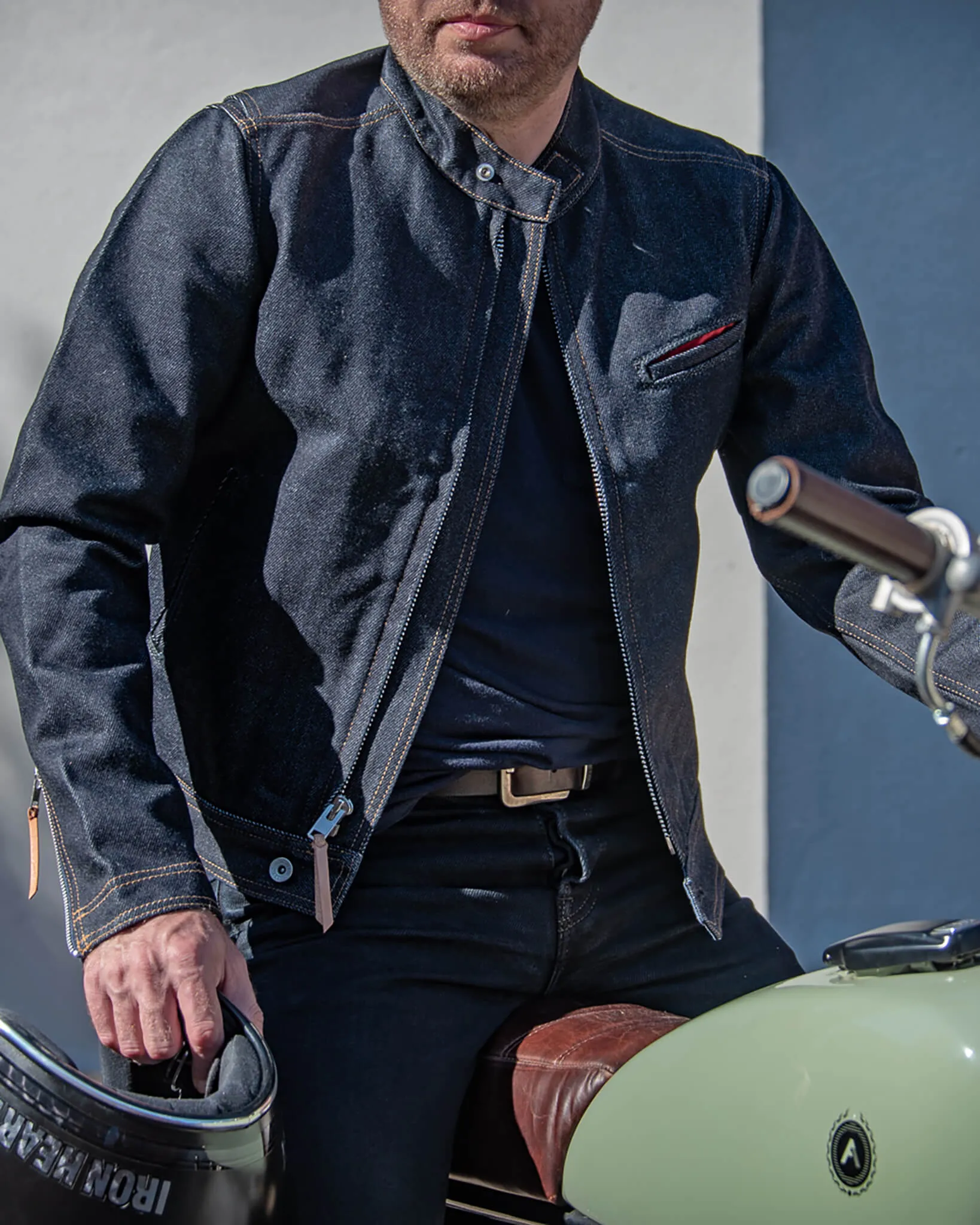 21oz Denim Rider's Jacket - Indigo