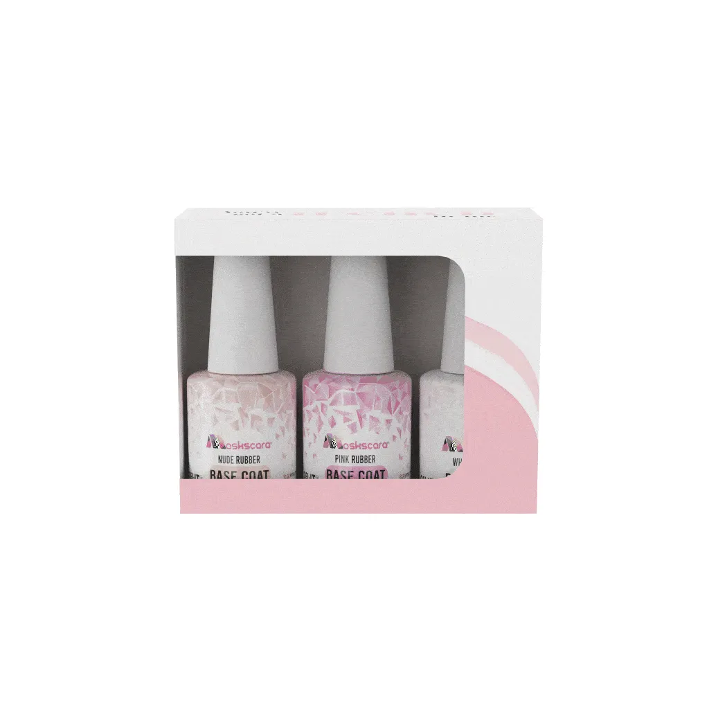 3 Pack Flexi French Rubber Base Coat Kit