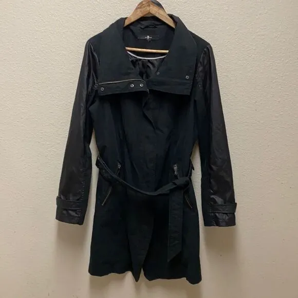 7 For All Mankind Belted Trench Coat