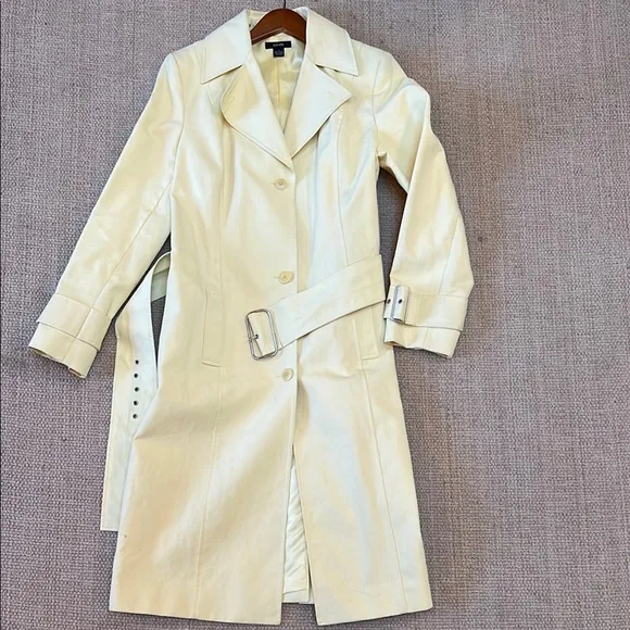 Alfani Yellow Trench Coat Large