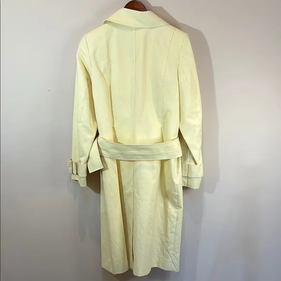Alfani Yellow Trench Coat Large
