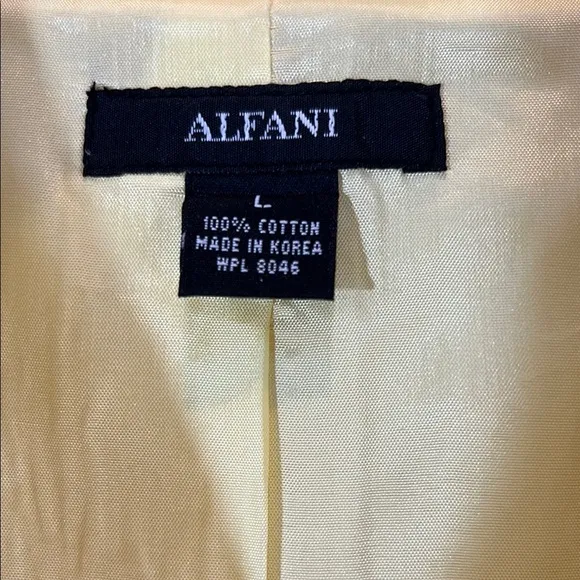 Alfani Yellow Trench Coat Large