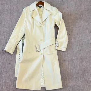 Alfani Yellow Trench Coat Large
