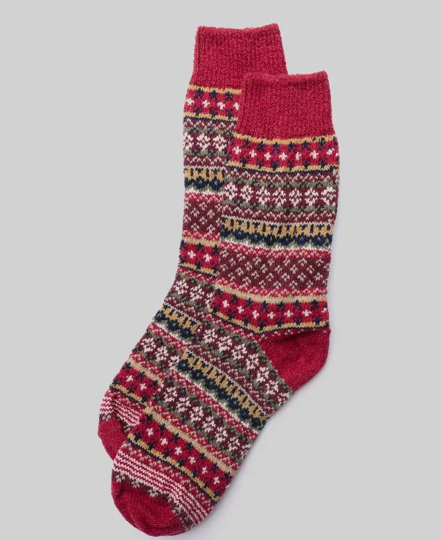 American Trench Cotton Fair Isle Sock