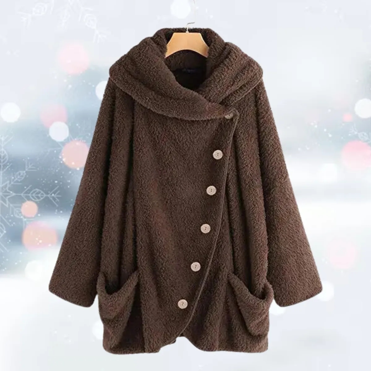 Andrea - The new fashion turn down plush vest jacket