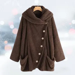 Andrea - The new fashion turn down plush vest jacket