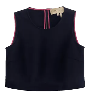 Ann Convertible Tank in Navy