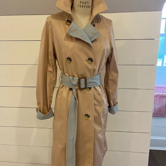 Anthropologie - Gingham-Lined Trench Coat
