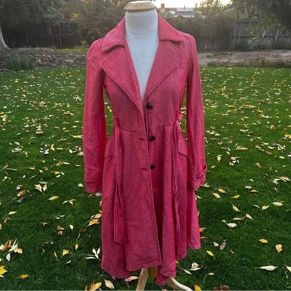 Anthropology Belted  Elle Trench Coat | Size XS
