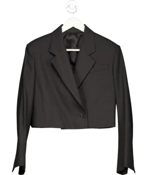 Arket Black Cropped Blazer UK 6