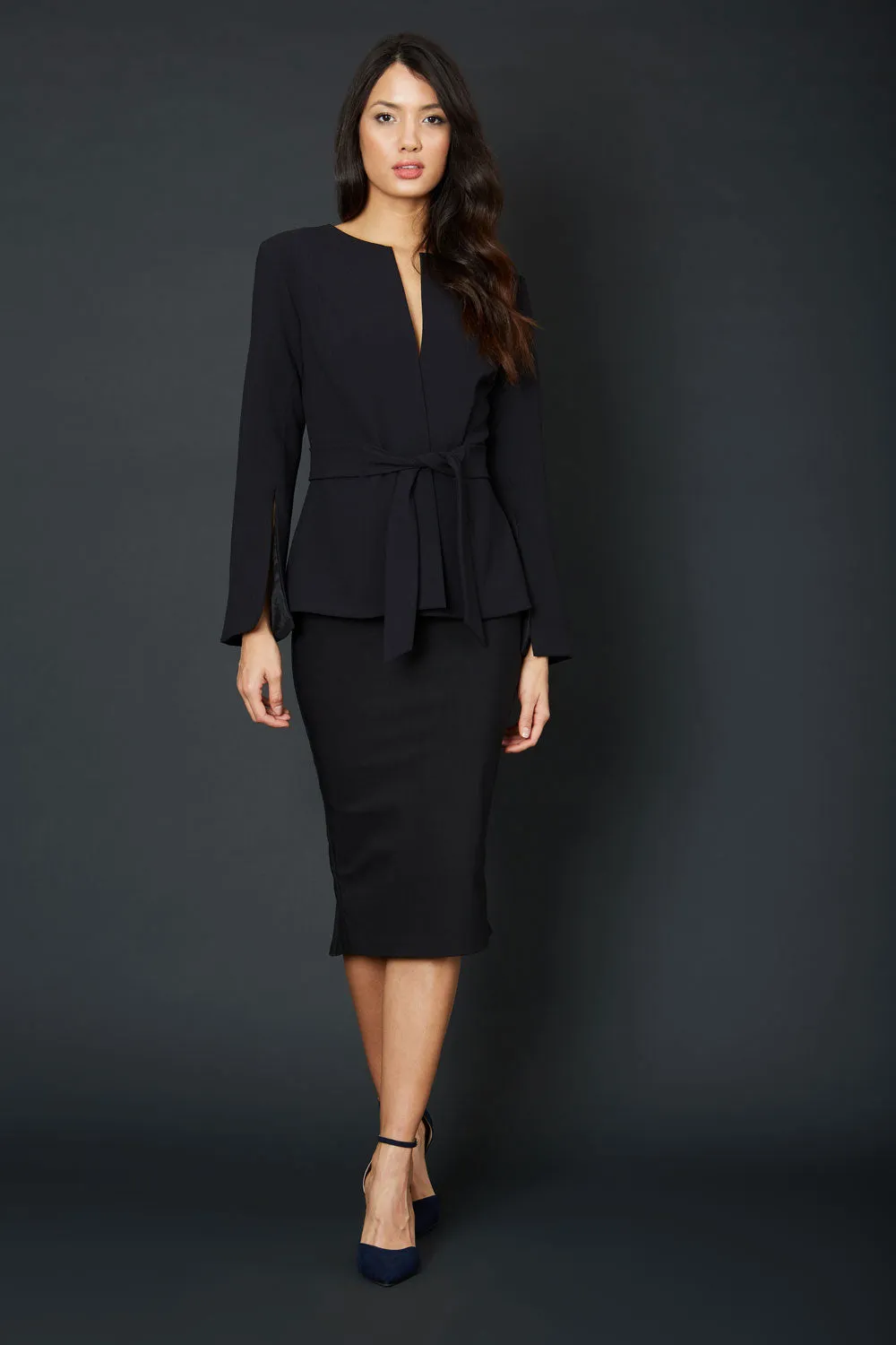Attimo Black Open Back Jacket
