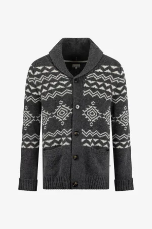 Aztec Chunky Knit Christmas Cardigan