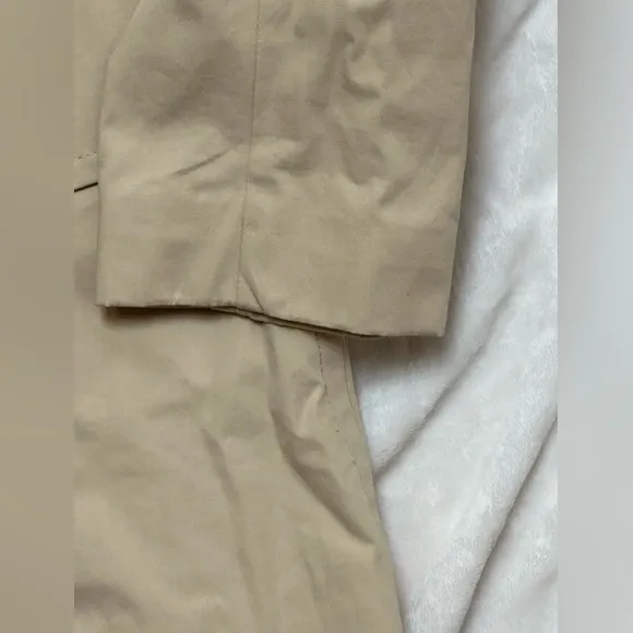 Banana Republic Trench Coat Blazer Safari Travel Classic Neutral Button Close