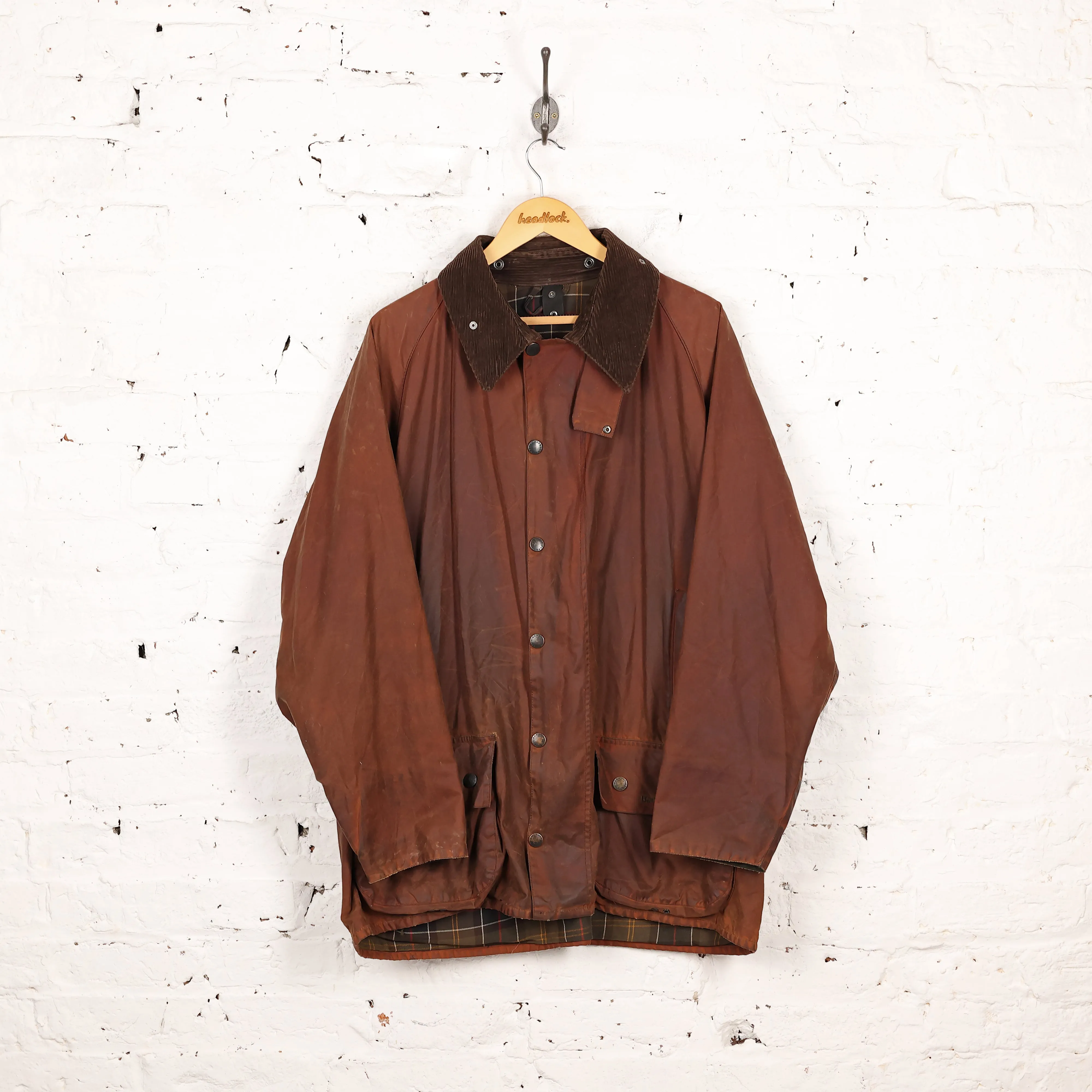Barbour Classic Beaufort Wax Jacket Coat - Brown - XXL