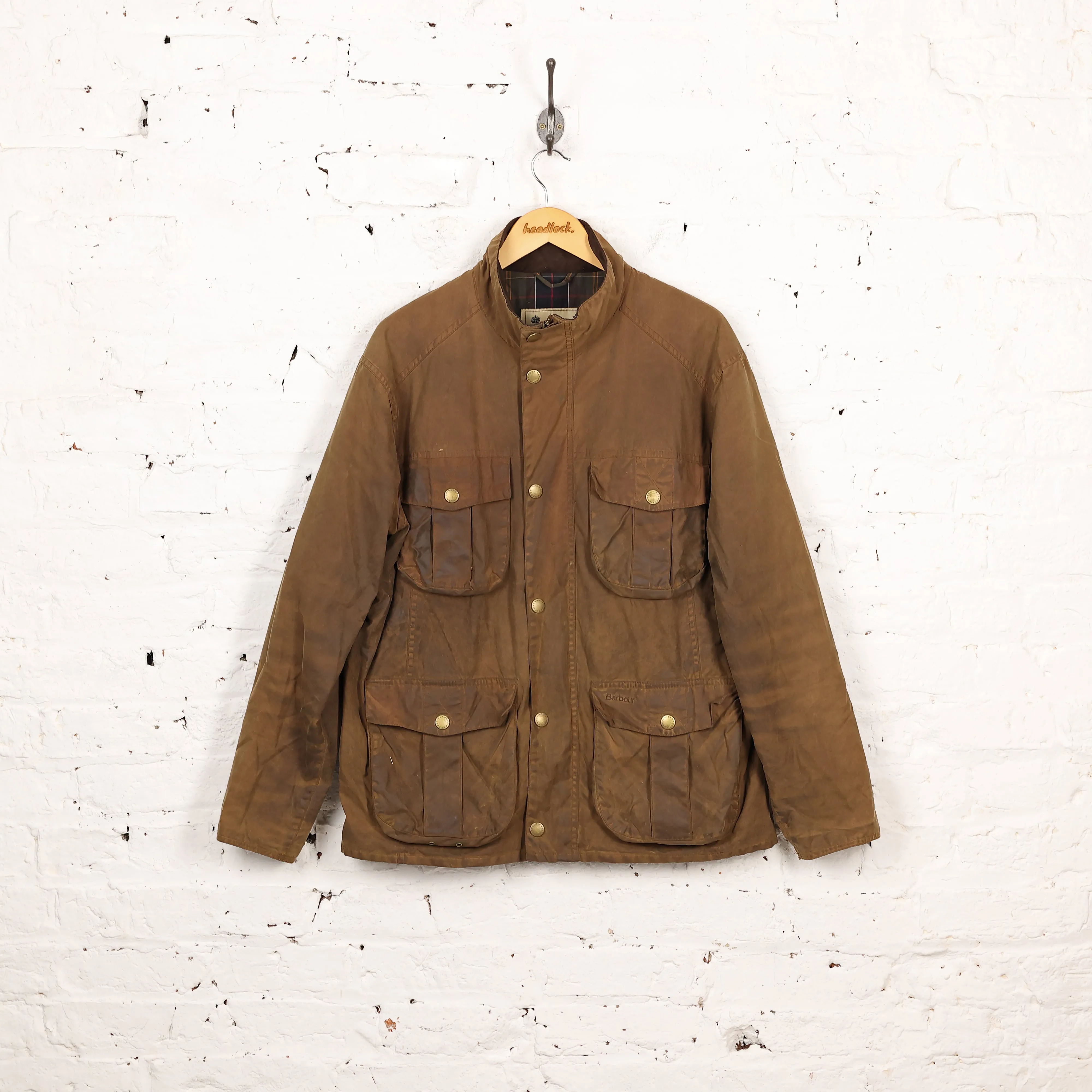 Barbour New Utilty Wax Jacket Coat - Brown - M