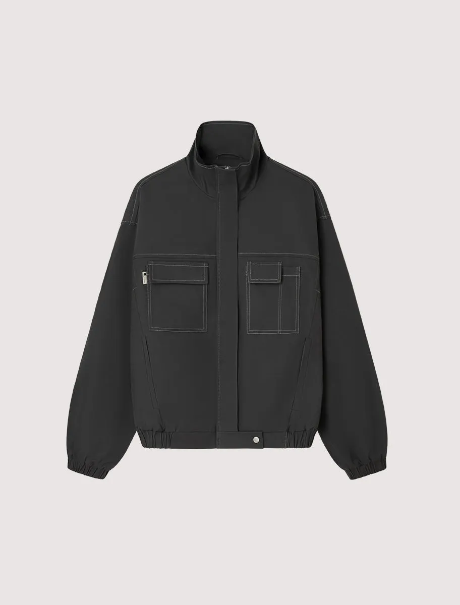 Barrau Jacket in Grey Blue