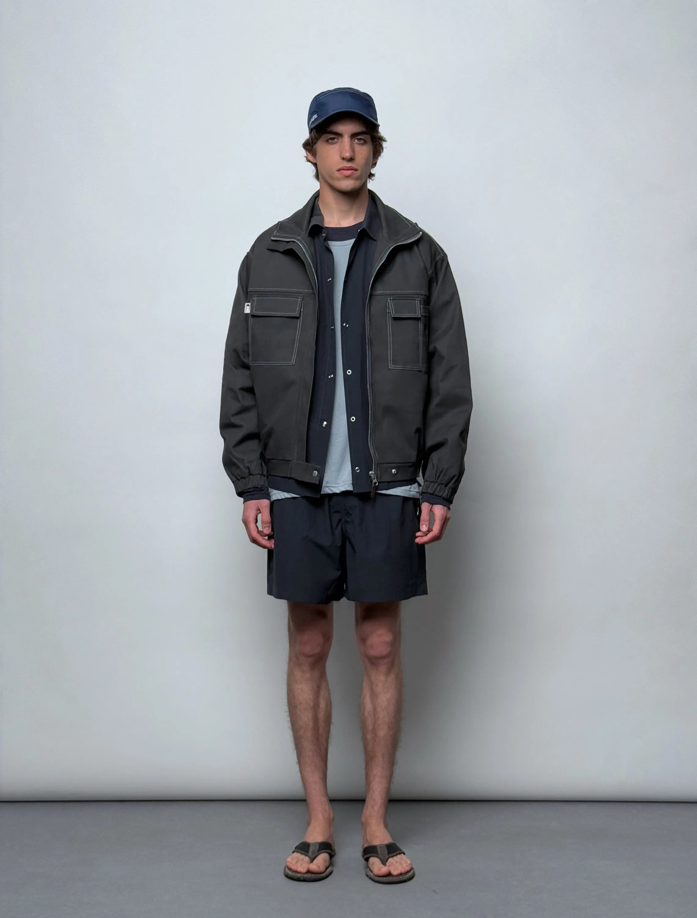 Barrau Jacket in Grey Blue