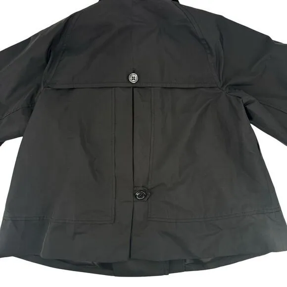 BCBG Maxazria Belted Trench Coat Jacket‎ Cropped Button Front Y2K Women's Sz M