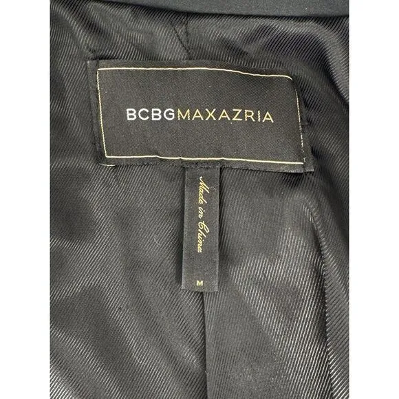 BCBG Maxazria Belted Trench Coat Jacket‎ Cropped Button Front Y2K Women's Sz M