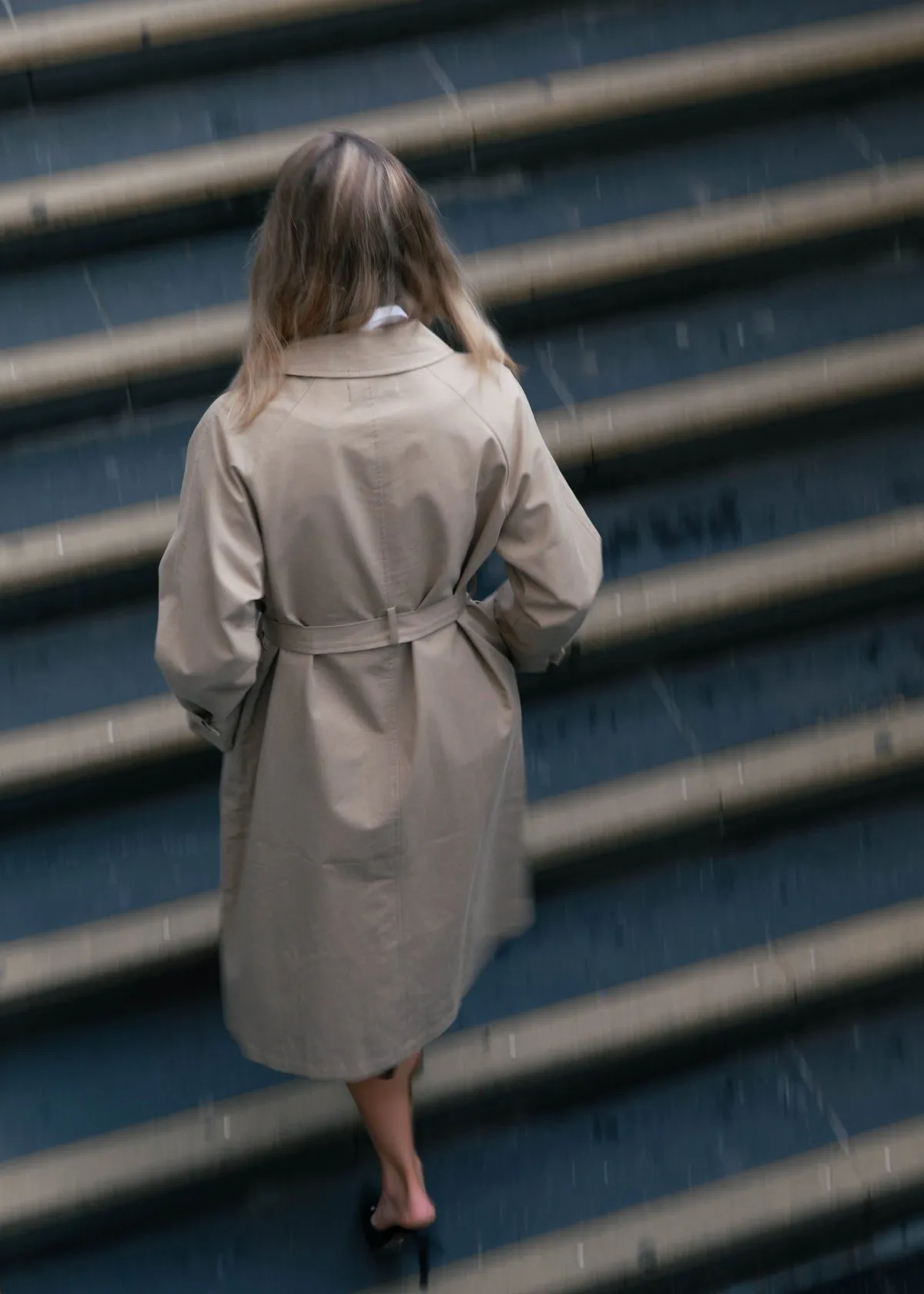 Belted Trench Coat - Tan