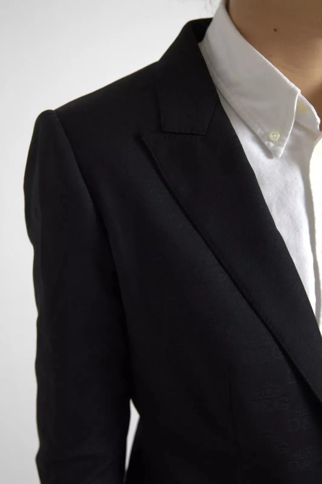 Black Long Sleeve Coat Blazer Jacket