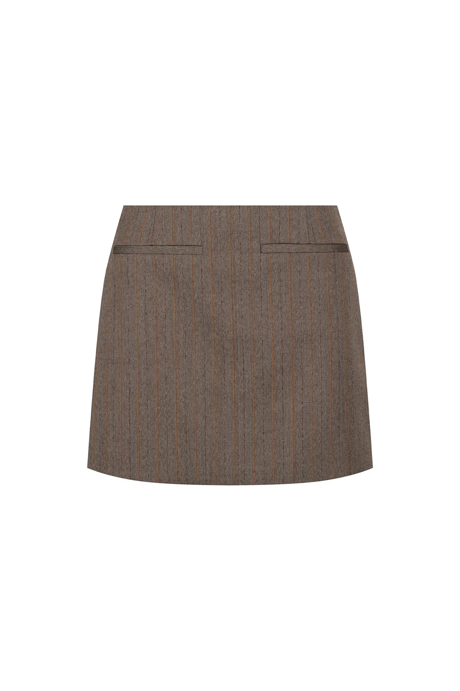 BRIDGET MICRO MINI SKIRT PINSTRIPE