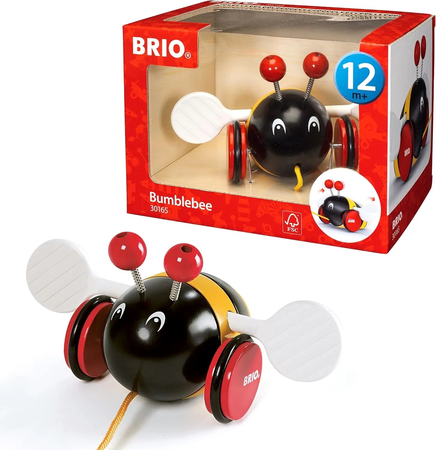 Brio Pull Along Bumblebee