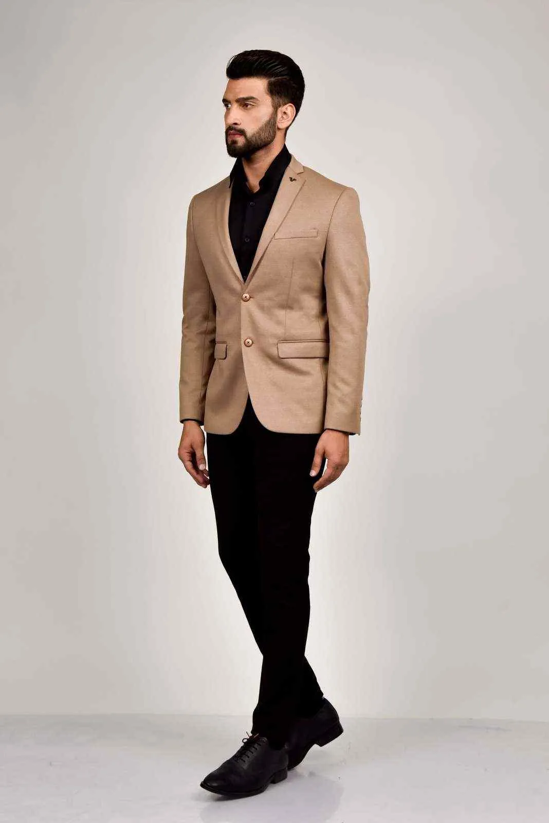 Brown Knitted Blazer