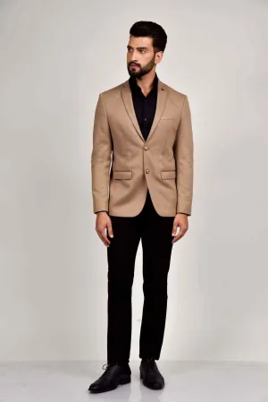 Brown Knitted Blazer