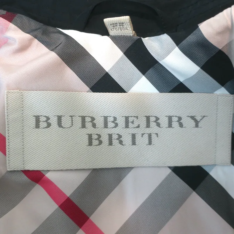 Burberry Brit Buckingham Packable Trench Coat Black Size US 4 Belted Jacket
