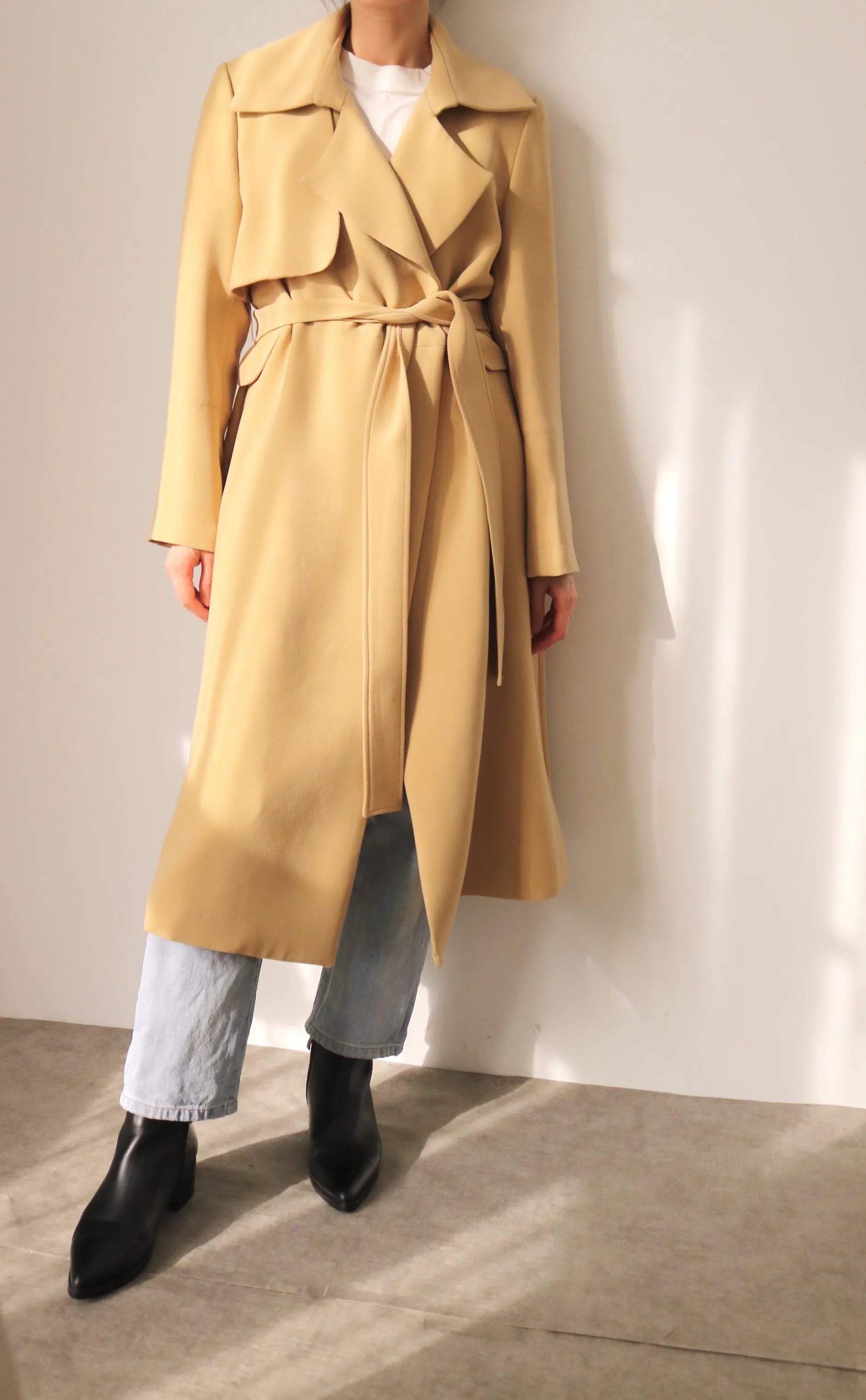 butterscotch trench coat (limited edition,fabric is imported from Japan)