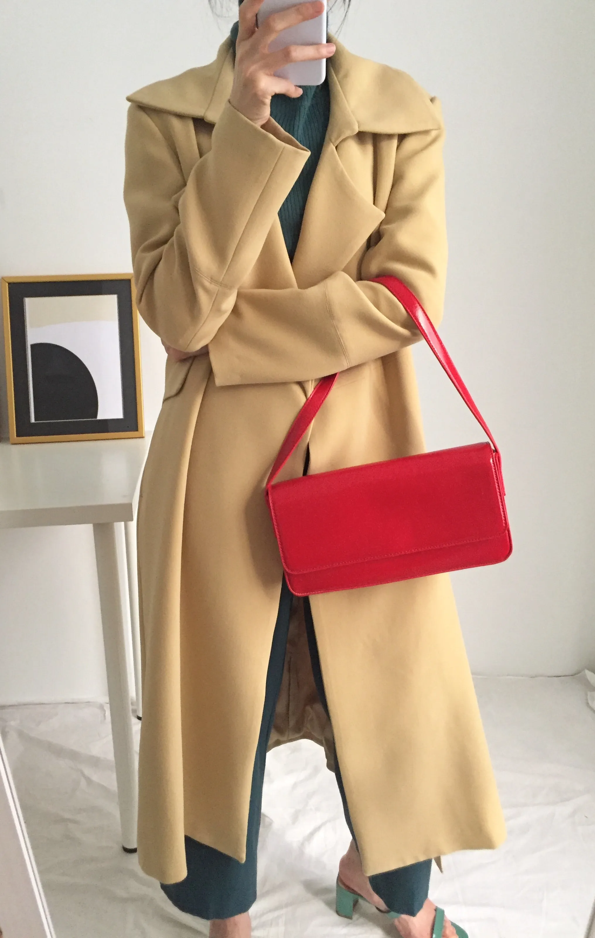 butterscotch trench coat (limited edition,fabric is imported from Japan)