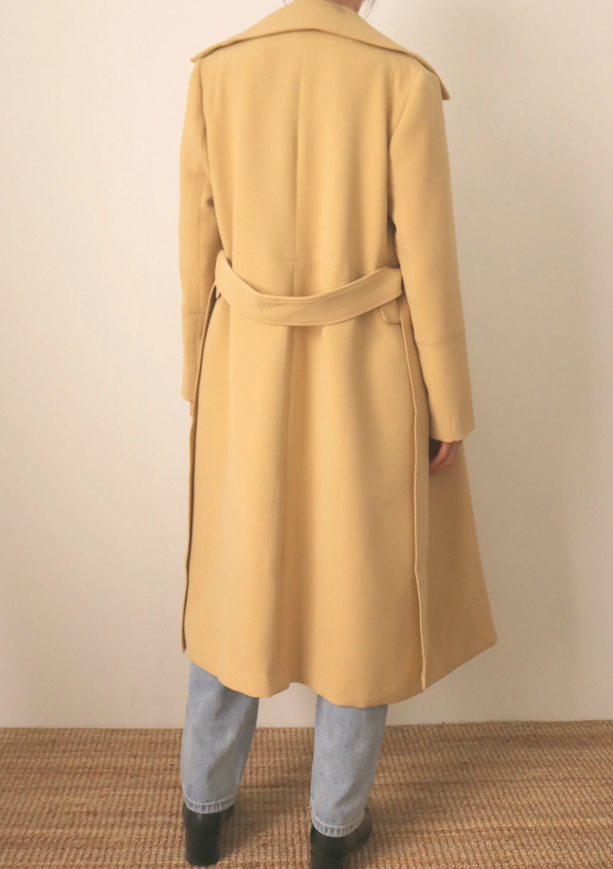 butterscotch trench coat (limited edition,fabric is imported from Japan)