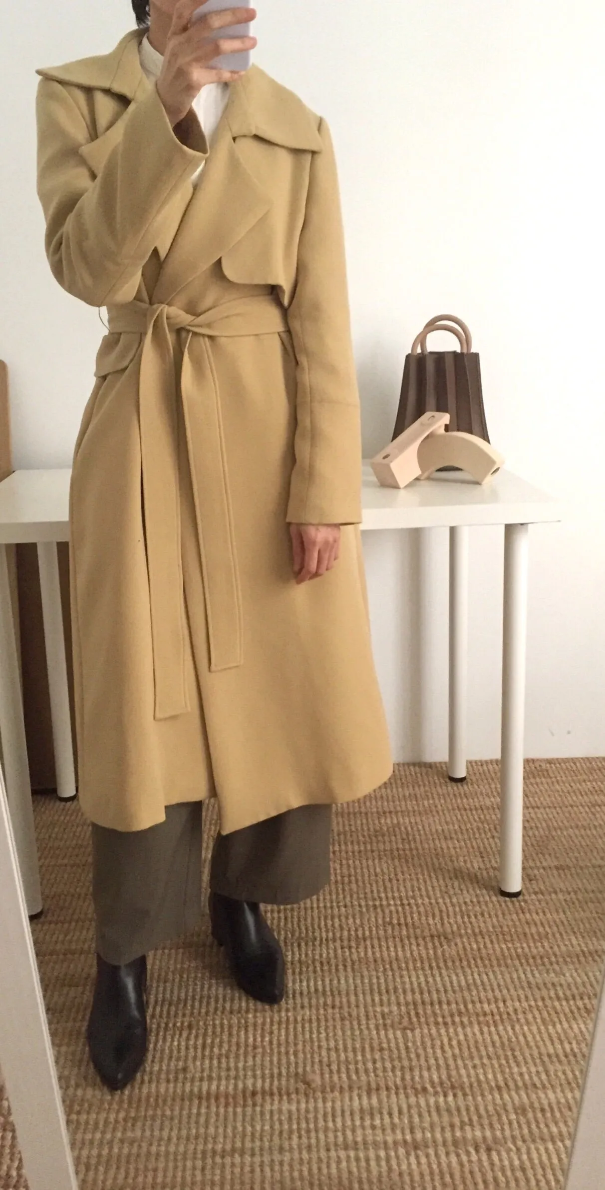 butterscotch trench coat (limited edition,fabric is imported from Japan)