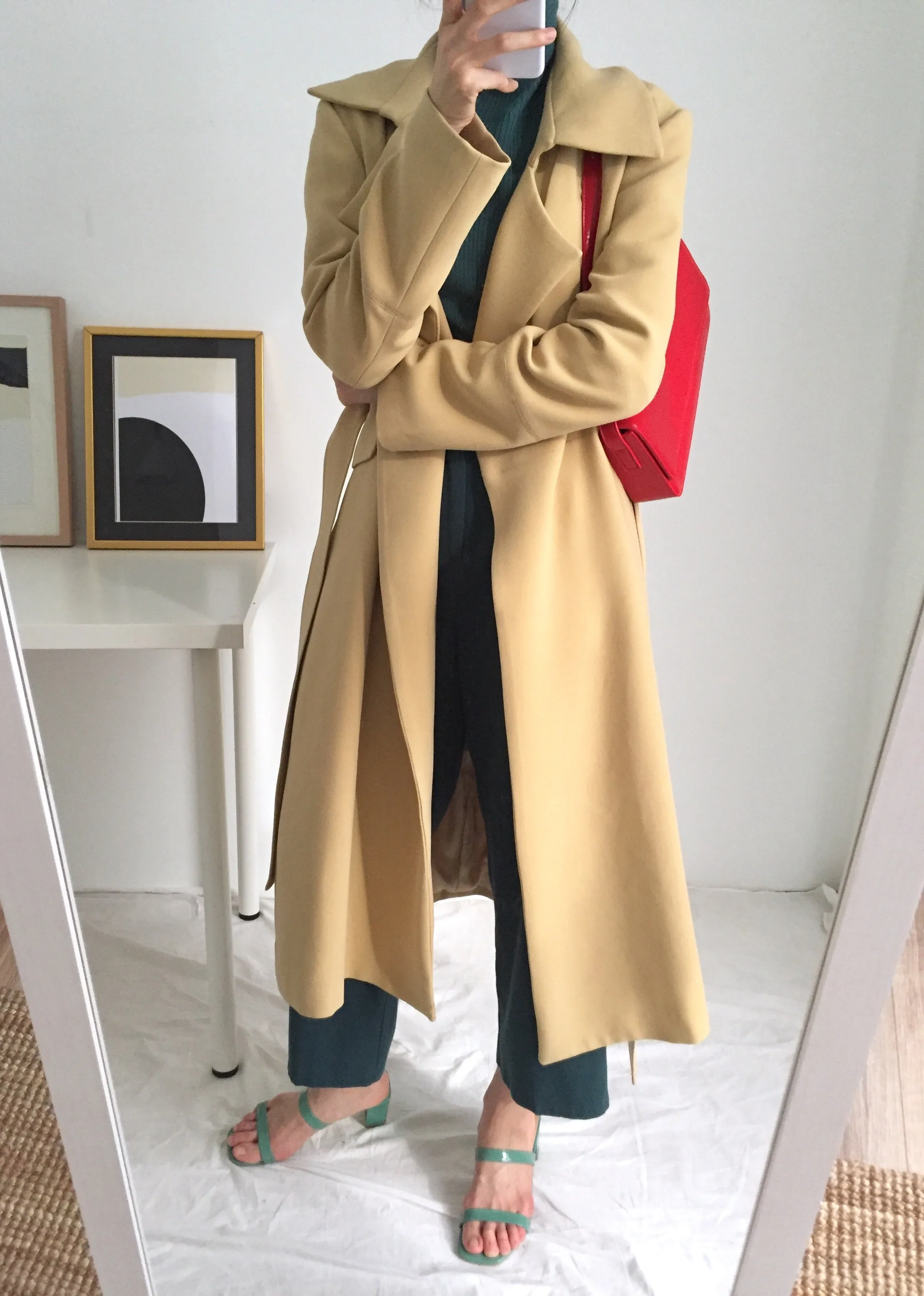 butterscotch trench coat (limited edition,fabric is imported from Japan)