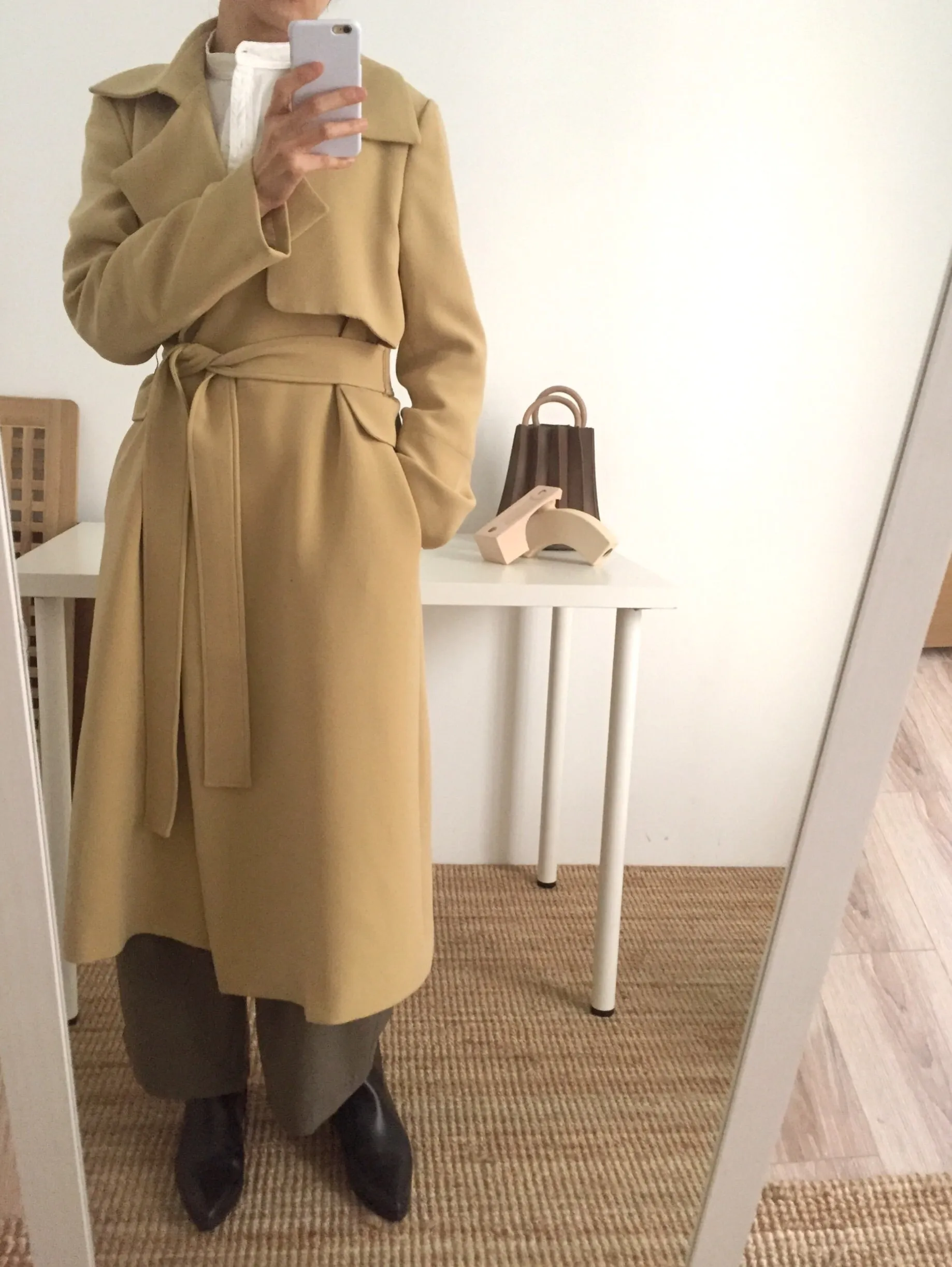 butterscotch trench coat (limited edition,fabric is imported from Japan)