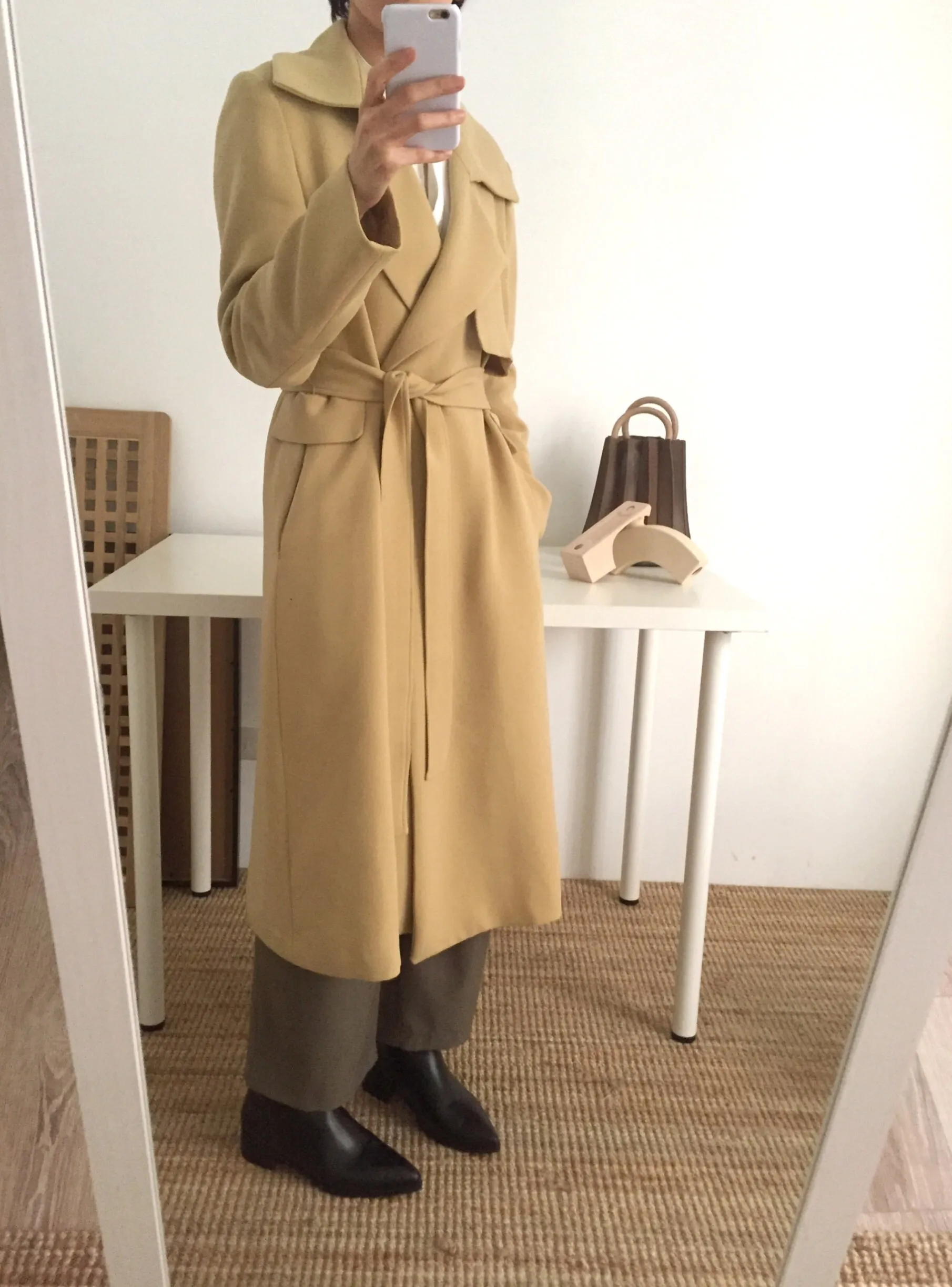 butterscotch trench coat (limited edition,fabric is imported from Japan)