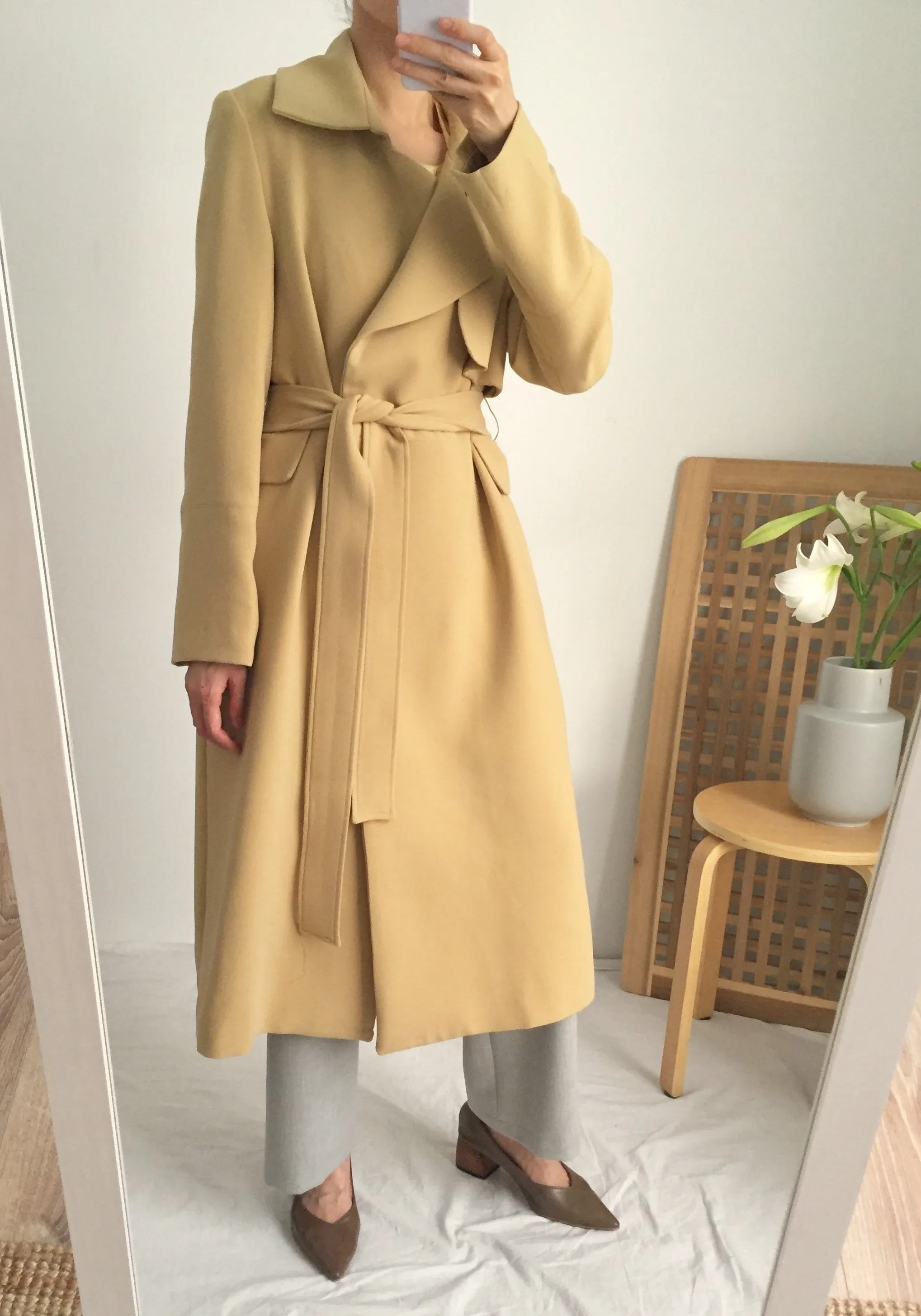 butterscotch trench coat (limited edition,fabric is imported from Japan)