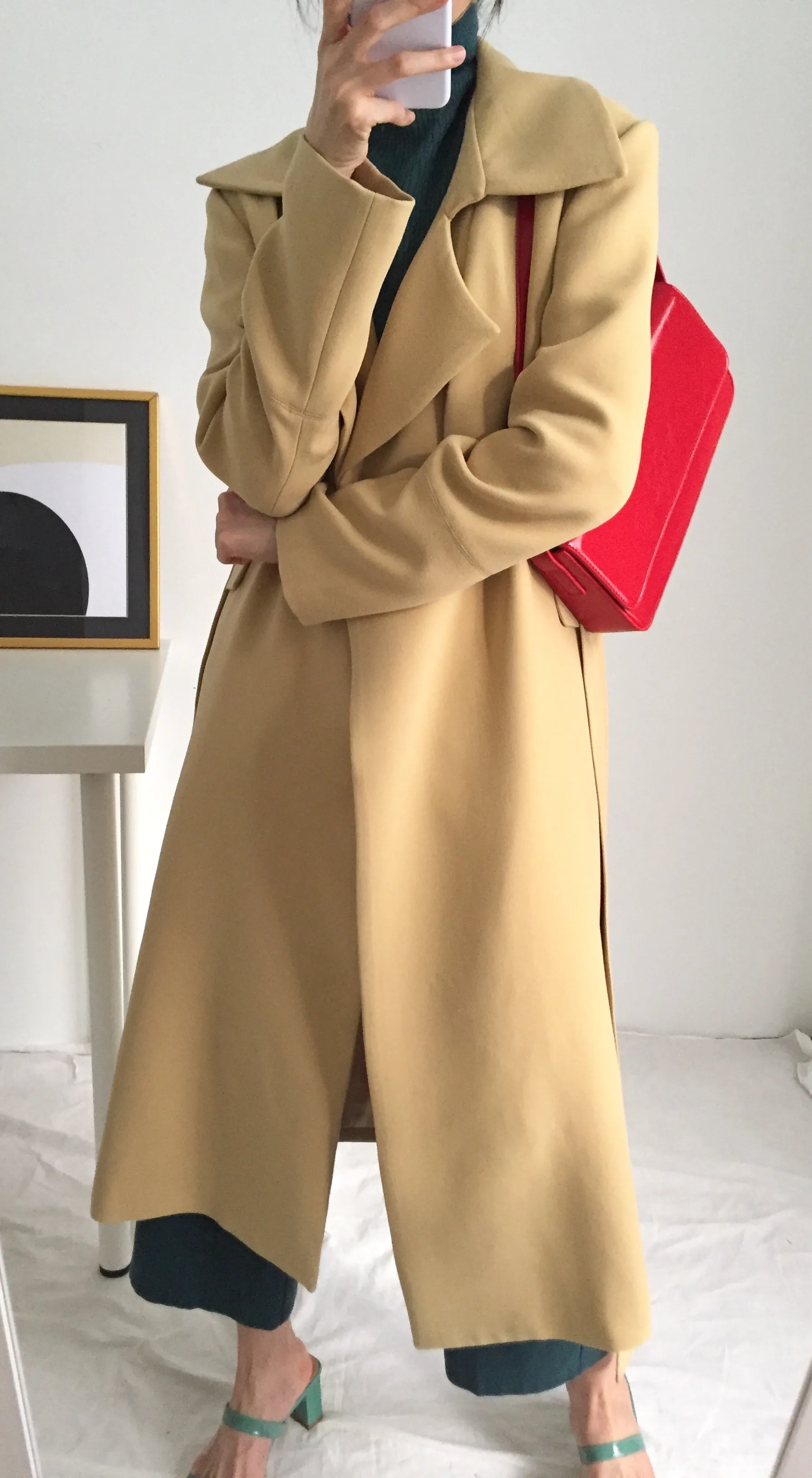 butterscotch trench coat (limited edition,fabric is imported from Japan)