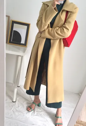 butterscotch trench coat (limited edition,fabric is imported from Japan)