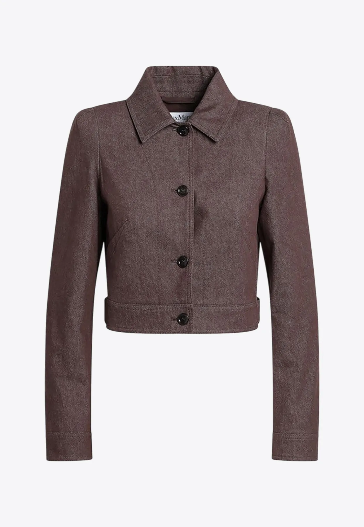 Carpa Cropped Denim-Effect Jacket