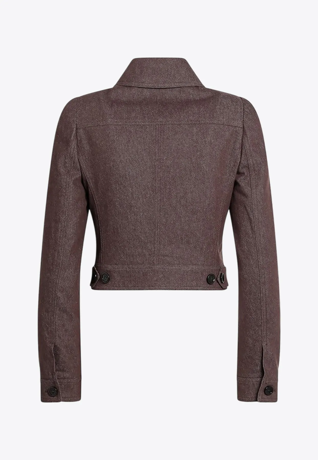Carpa Cropped Denim-Effect Jacket