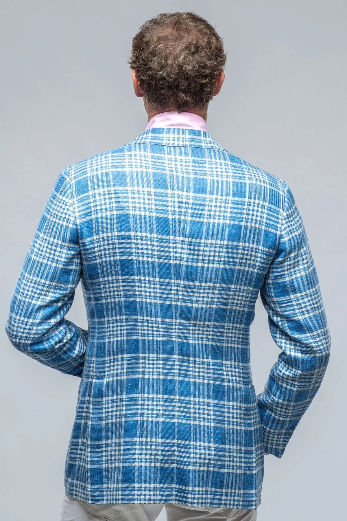 Cassis Blue and White Check