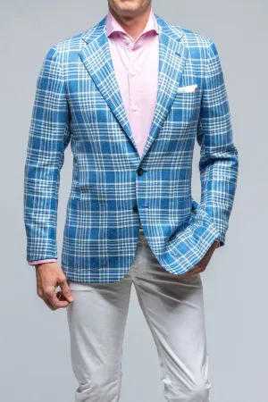 Cassis Blue and White Check
