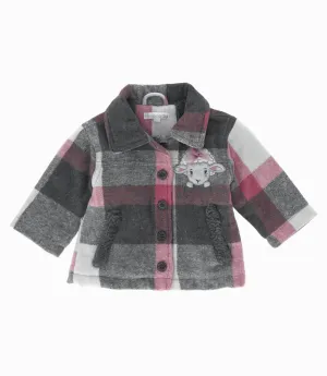 Chaqueta bebé niña cuadrillé