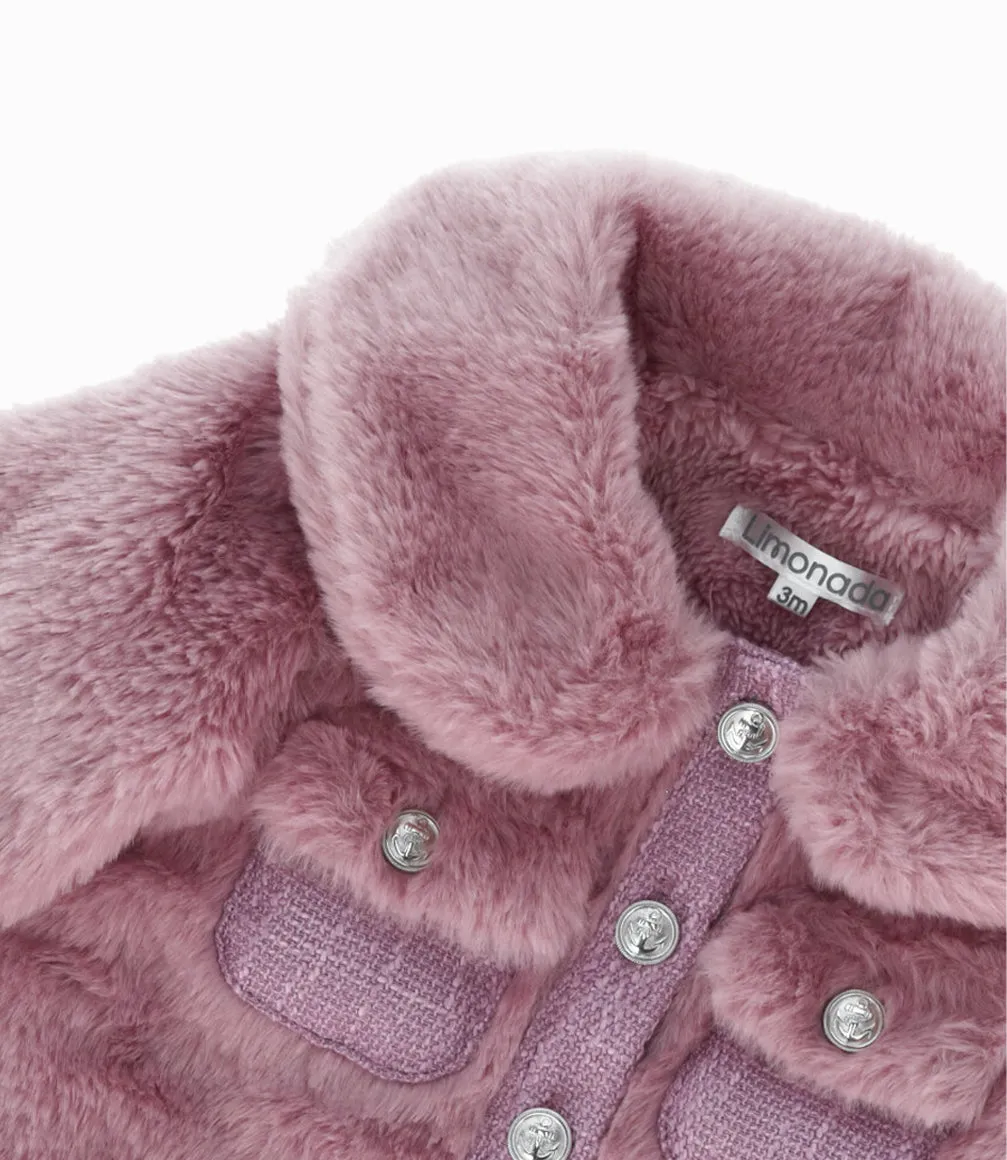 Chaqueta bebé niña sherpa
